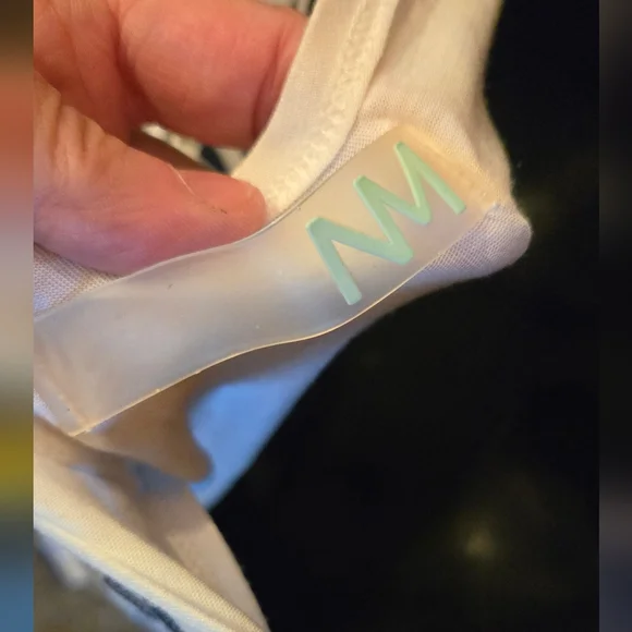 NM Clothing Co. Striped Blue & White layered long Tank Top szL - Picture 7 of 7